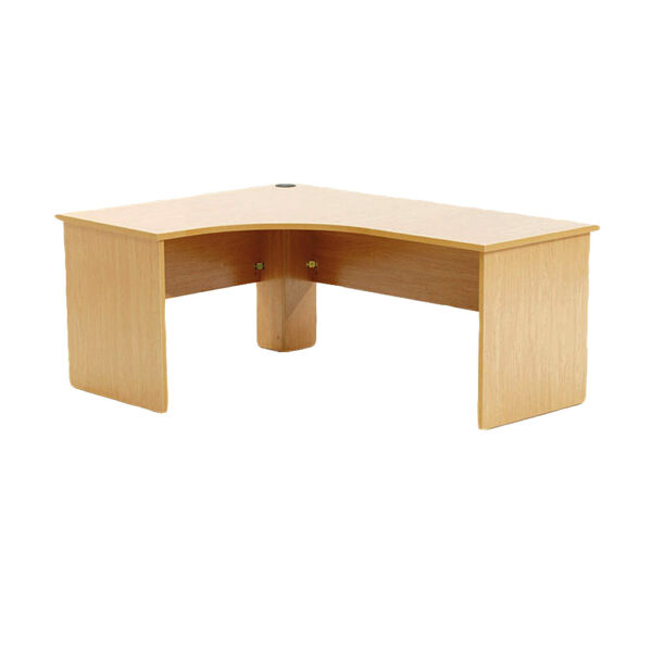 Educated furniture slab end desk/workstation for office and administration areas