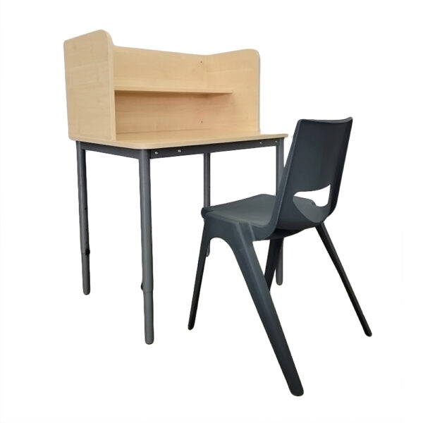 Educated furniture study carrel for the school classroom