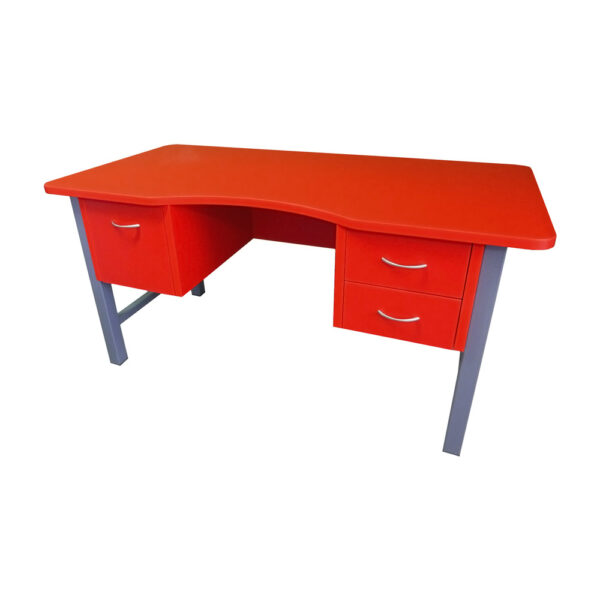 Educated Furniture 1500mm classroom teacher desk with double drawers and a file drawer