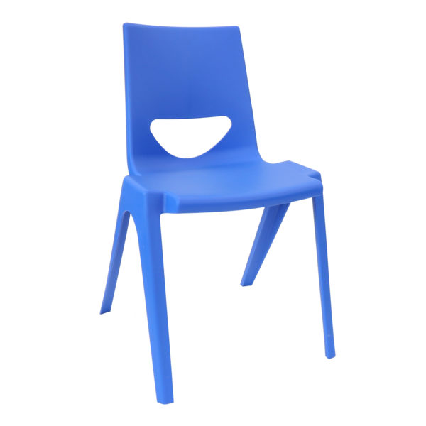 Educated furniture en one school chair in blue polypropylene