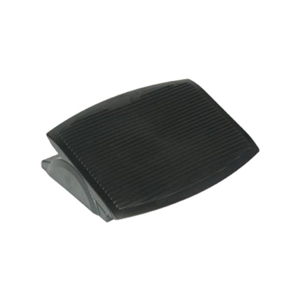 Educated furniture footrest in black with rubber surface