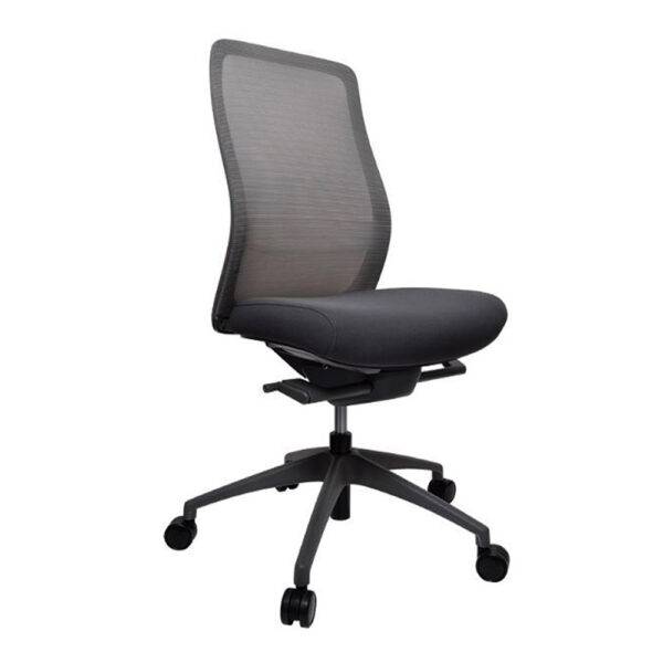 Educated furniture konfurb luna office chair with cushioned seat and mesh back in grey