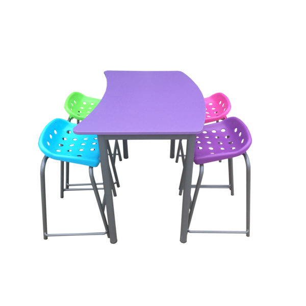 Educated furniture tall classroom table for students to work collaboratively