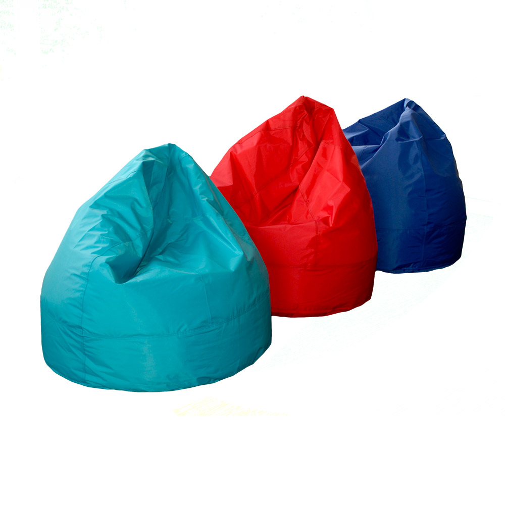 Educated furniture tear drop bean bags for library or classroom seating