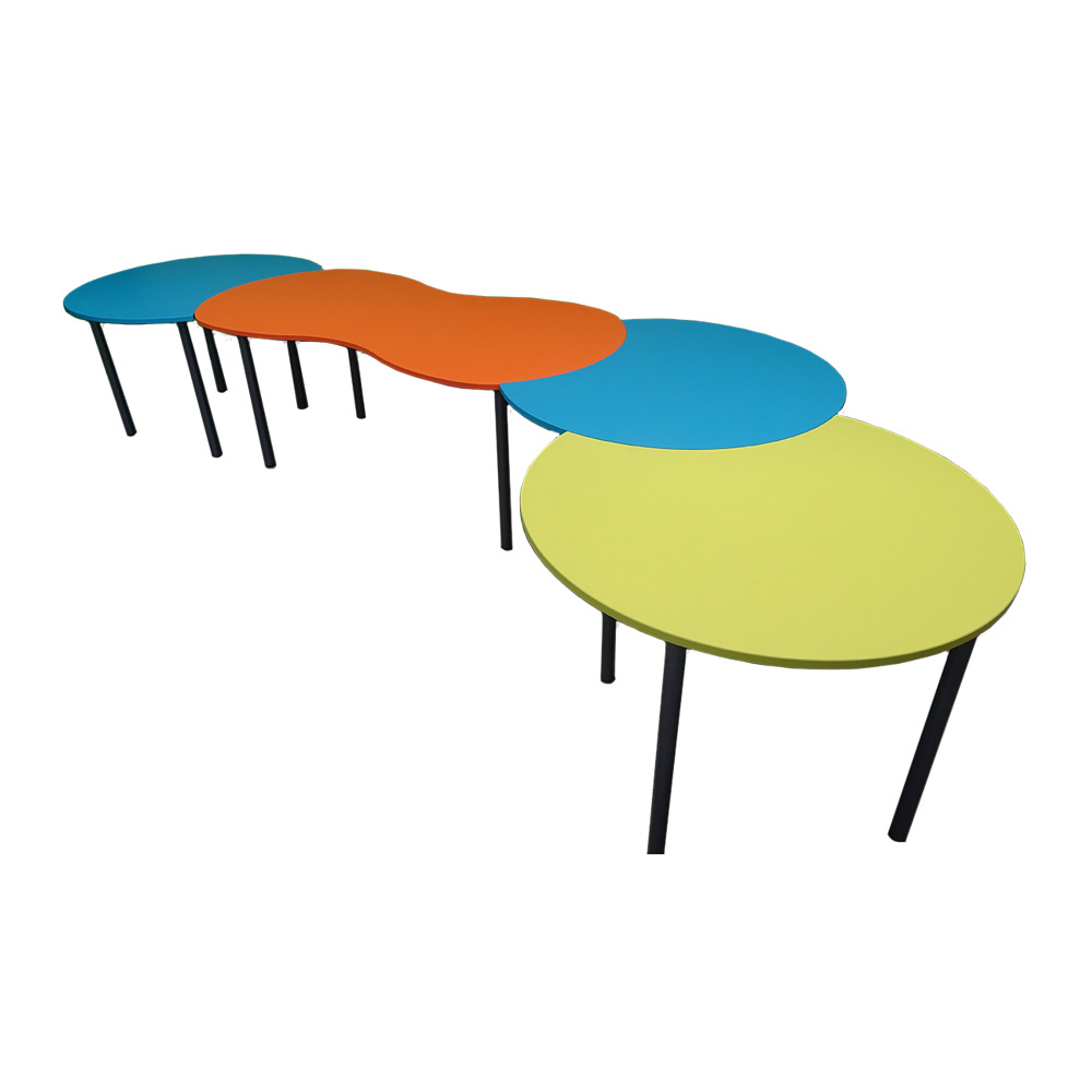 Educated furniture omega table for classroom collaborative environment