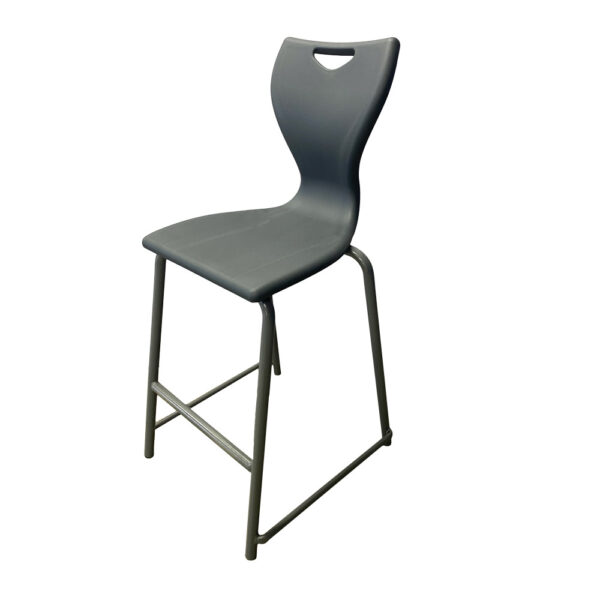 Educated furniture high bob school stool with back for classrooms, labs and staffrooms