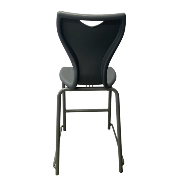 Back view of educated furniture high bob school stool for classrooms, labs and staffrooms