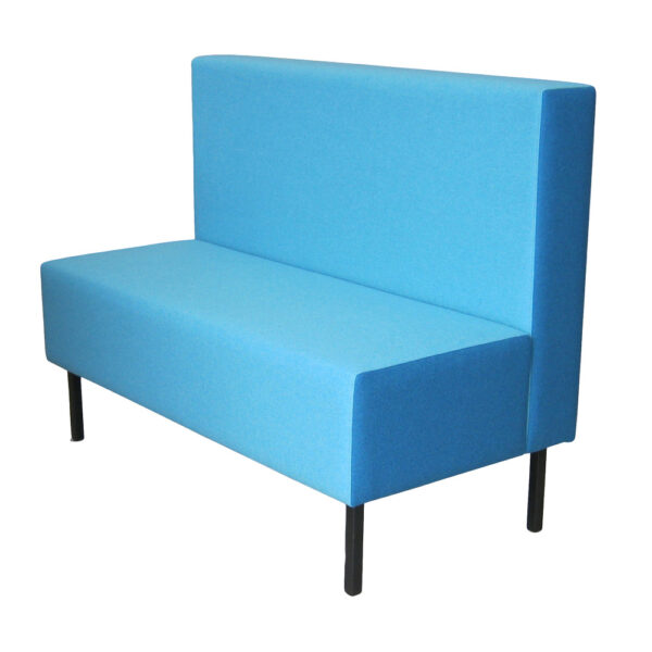 Educated furniture single sided balance booth couch for libraries or breakout spaces