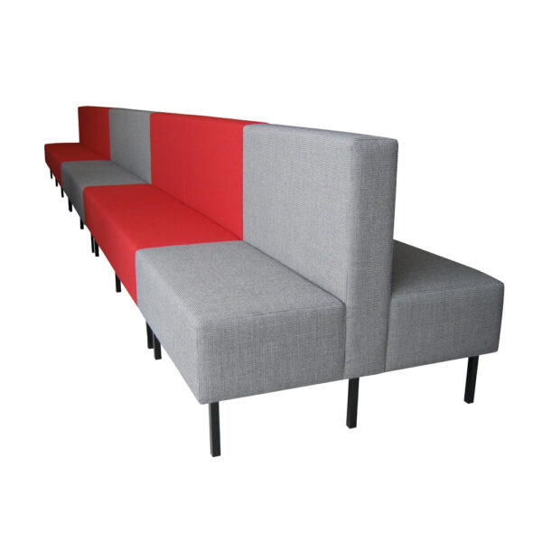 Educated furniture double sided balance booth couch for libraries or breakout spaces