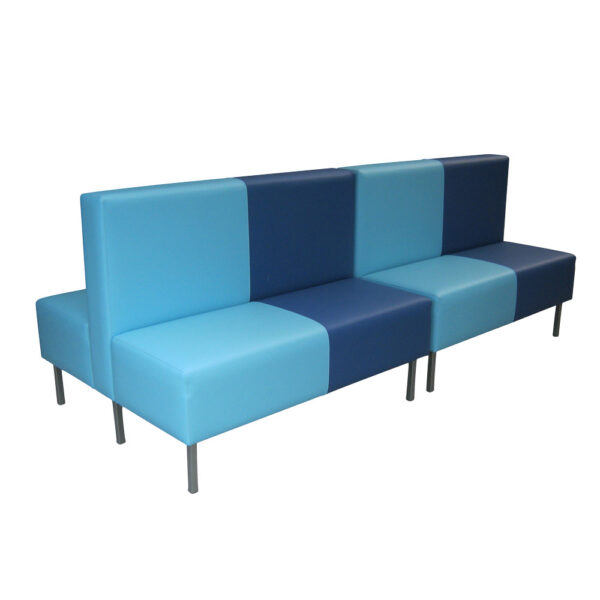 Educated furniture double sided balance booth couch for libraries or breakout spaces
