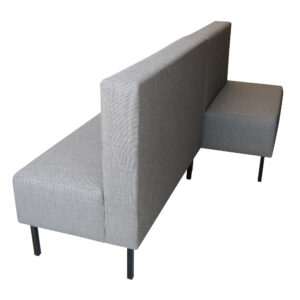 Educated furniture single sided balance booth couch for waiting areas, libraries or breakout spaces