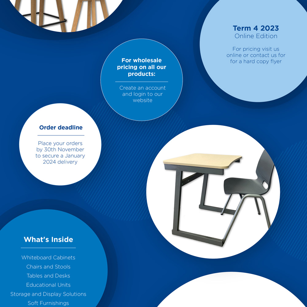 Educated furniture term 4 2023 school furniture flyer