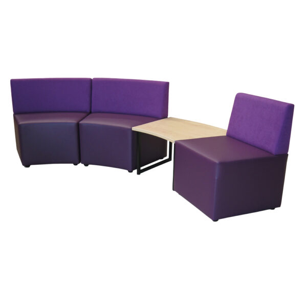 Educated furniture curved orbit range with backs