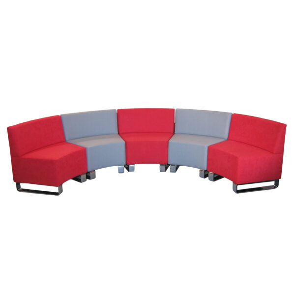 Educated furniture curved orbit range with backs